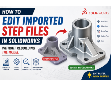 How to Edit Imported STEP Files in SOLIDWORKS Without Rebuilding the Model